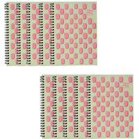 Europa Splash A5 Notepad Wirebound 160 Pages 80gsm F S C Paper Ruled Punched 10 Packs in White