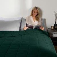 OHS Sensory Sleep Therapy Weighted Blanket 125 x 180 cm 6kg in Dark Green | Size: 125 cm x 180 cm