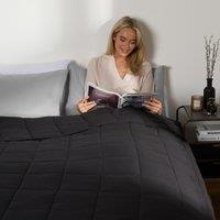 OHS Sensory Sleep Therapy Weighted Blanket 150 x 200 cm 8kg in Black | Size: 150 cm x 200 cm