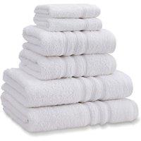 Catherine Lansfield 'Zero Twist' Cotton 6 Piece Towel Bale in White