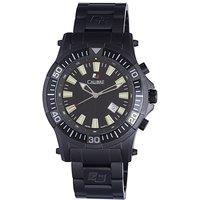 Calibre Men's Hawk Chrono Swiss Watch Stainless Steel Watch in Charcoal