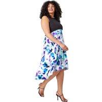 Curve Premium Stretch Abstract Midi Dress
