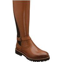 Lotus Women's 'Belvedere' Leather Knee-High Boots in Tan | Size: 5