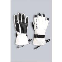Animal Women's 'Flow' Waterproof Warm Padded Fleece Lined PrimaLoft Snow Gloves in White | Size: Medium