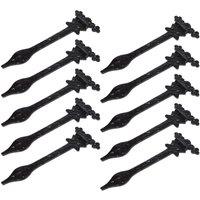 Hammer and Tongs Ornate T-Hinge - W310mm - Black - Pack of 10 | Size: 10000mm x 520mm