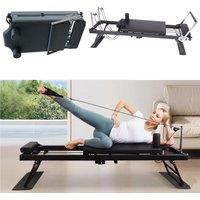 Gr8 Home Folding Pilates Reformer Stretch Machine in Black