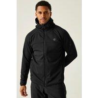 Dare 2b Men's 'Camber II' Core Stretch Full Zip Hooded Midlayer in Jet Black | Size: 2XL