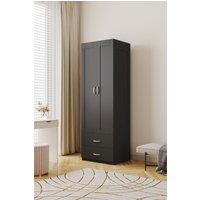 Modern 2-Door Wardrobe with 2 Drawers