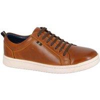 Roamers Men's Leather Trainers in Tan | Size: 11