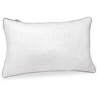 Aamira Premium Orthopaedic Shredded Memory Foam Bed Pillow 70x45cm, Neck Back & Side Support, Bamboo Washable Cover in White | Size: 70x45 cm
