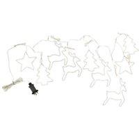 Samuel Alexander 1.2 x 1.1m Christmas Window Curtain Light with 327 Cool White LEDs