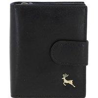 Ashwood Leather Women's 'G-Purse' Vintage Wash Real Leather Wallet Purse in Black