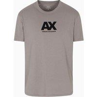 Armani Exchange Men's Flock Logo T-Shirt Taupe | Size: Large