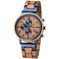 Waidzeit Men's Chronograph Rum Barrel Watch in Brown