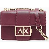 Armani Exchange Men's Wonder Crossbody With Chain Strap Burgundy