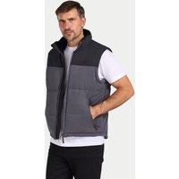 Raging Bull Men's Two Tone Gilet in Black | Size: 5XL