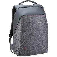 Gino Ferrari Men's Zeus 15.6" School Laptop Bag Breathable Backpack Padded Rucksack Grey