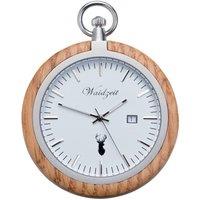 Waidzeit Men's Oak Pocket Watch in Brown