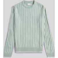 U.S. POLO ASSN. Men's Rib Knit Crew in Olive | Size: Large