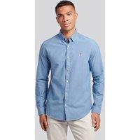 U.S. POLO ASSN. Men's Peached Oxford Shirt in Indigo | Size: Small