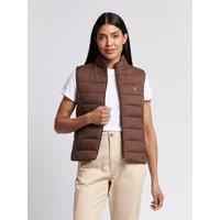 U.S. POLO ASSN. Women's Lightweight Puffer Gilet in Brown | Size: Small