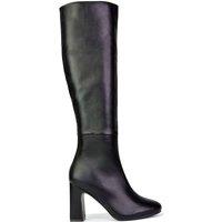 XY London Women's 'Lillia' Knee High Heeled Boots in Black | Size: 6
