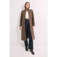 Wallis Women's Principles by Funnel Neck Coat in Taupe | Size: 16