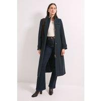 Wallis Women's Principles by Funnel Neck Coat in Navy | Size: 14