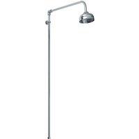 Balterley Rigid Riser Shower Kit with Swivel Spout Chrome in Silver