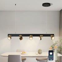5 Light Kitchen Island Linear LED Pendant