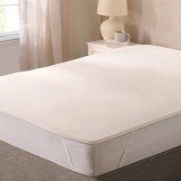 OHS Anti-Allergy Washable Memory Foam Mattress Topper in White | Size: Double