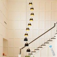 10 Light LED Dimmable Pendant Long Staircase Chandelier