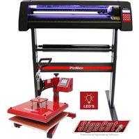 Monstershop LED Vinyl Cutter With 38cm Swing Heat Press & Software in Black