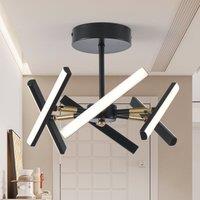 Garwarm 6 Light Sputnik LED Chandelier in Black