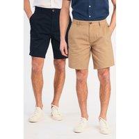 Tokyo Laundry Men's Cotton Chino Shorts in Stone | Size: XL