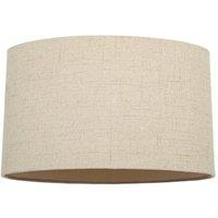 Happy Homewares Contemporary & Elegant Textured Linen Fabric Lamp Shade in Taupe | Size: 12 inches