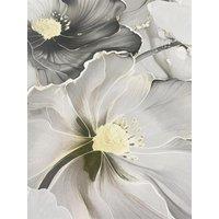 Muriva Bliss Floral Grey Wallpaper Roll