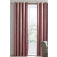 Laurence Llewelyn-Bowen Montrose' Velvet Blackout-Coated Pair of Eyelet Curtains in Rose | Size: 117 cm width x 137 cm drop