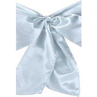 Neel Blue Set of 25 Satin Chair Sashes for Weddings Birthday Party Decoration, 7" x 108" in Baby Blue