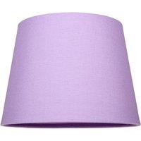Happy Homewares Traditional Linen Fabric Drum Shade for Pendant & Lampshade in Lilac | Size: 8 inches