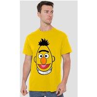 Sesame Street Bert Full Face T-Shirt, Yellow | Size: 2XL