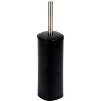 Showerdrape Capri White Toilet Brush & Holder in Black