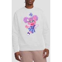 Sesame Street Furry Friends Forever Abby Cadabby Sweatshirt, White | Size: Medium