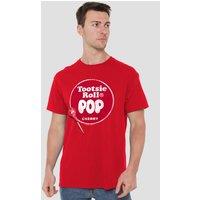 Tootise Roll Tootsie Roll Tootsie Roll Pop Logo T-Shirt, Red | Size: Medium