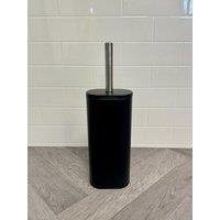 Showerdrape Fortuna Black Steel Toilet Brush & Holder