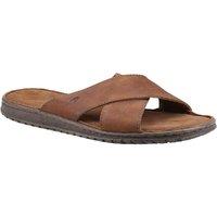 Hush Puppies Men's Nile Cross Over Sandal in Brown | Size: 6
