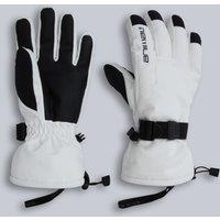 Animal Women's 'Flow' Waterproof Warm Padded Fleece Lined PrimaLoft Snow Gloves in White | Size: Large