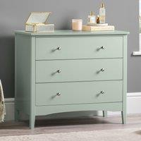 Christow Sage Chest of Drawers Modern 3 Drawer Bedroom Storage Unit Furniture Cabinet in Light Green