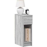 Berkfield Home Bedside Cabinets with Drawer 2 pcs Grey Sonoma 20x36x60 cm | Size: 20 x 36 x 60 cm