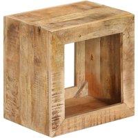 Berkfield Home Stool 40x30x40 cm Solid Wood Mango in Brown | Size: 40 x 30 x 40 cm